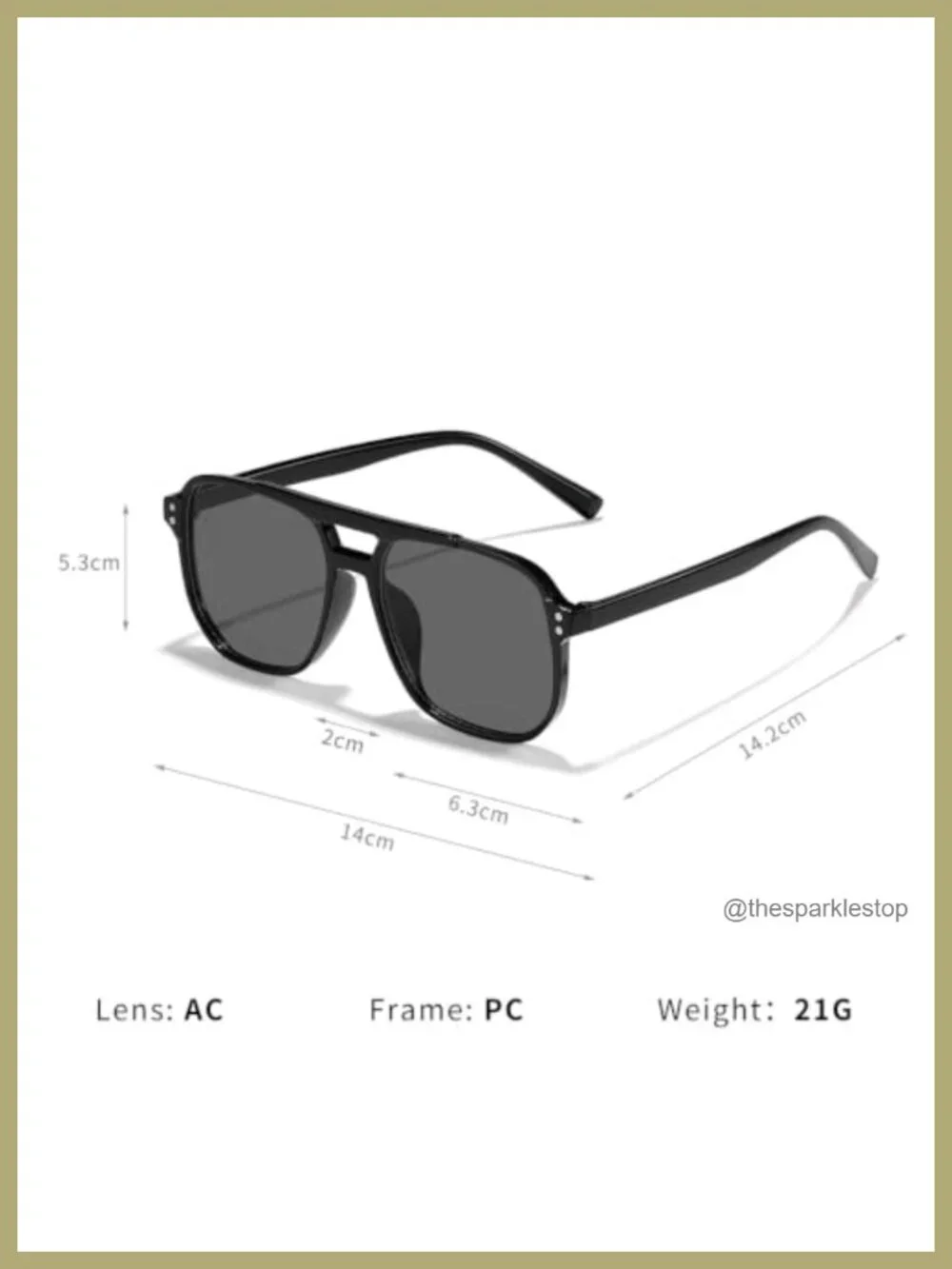 8 Pack Retro Square Aviator Sunglasses UV400 Unisex Oversized Shades